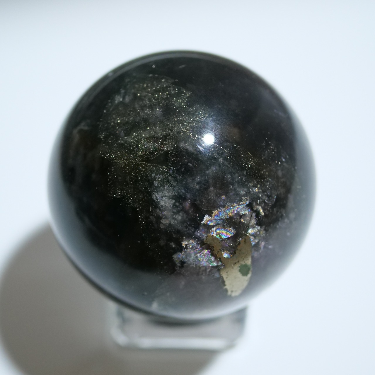 パイライト イン フローライト【φ5.4cm】/ スフィア