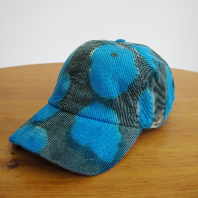 TIE DYE CORDUROY BASEBALL CAP / タイダイ コーデュロイ ベースボールキャップ《Green》