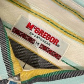 90s McGREGOR マクレガー ストライプ BD ボタンダウン 長袖 ネルシャツ M/マルチ メンズ ビンテージ