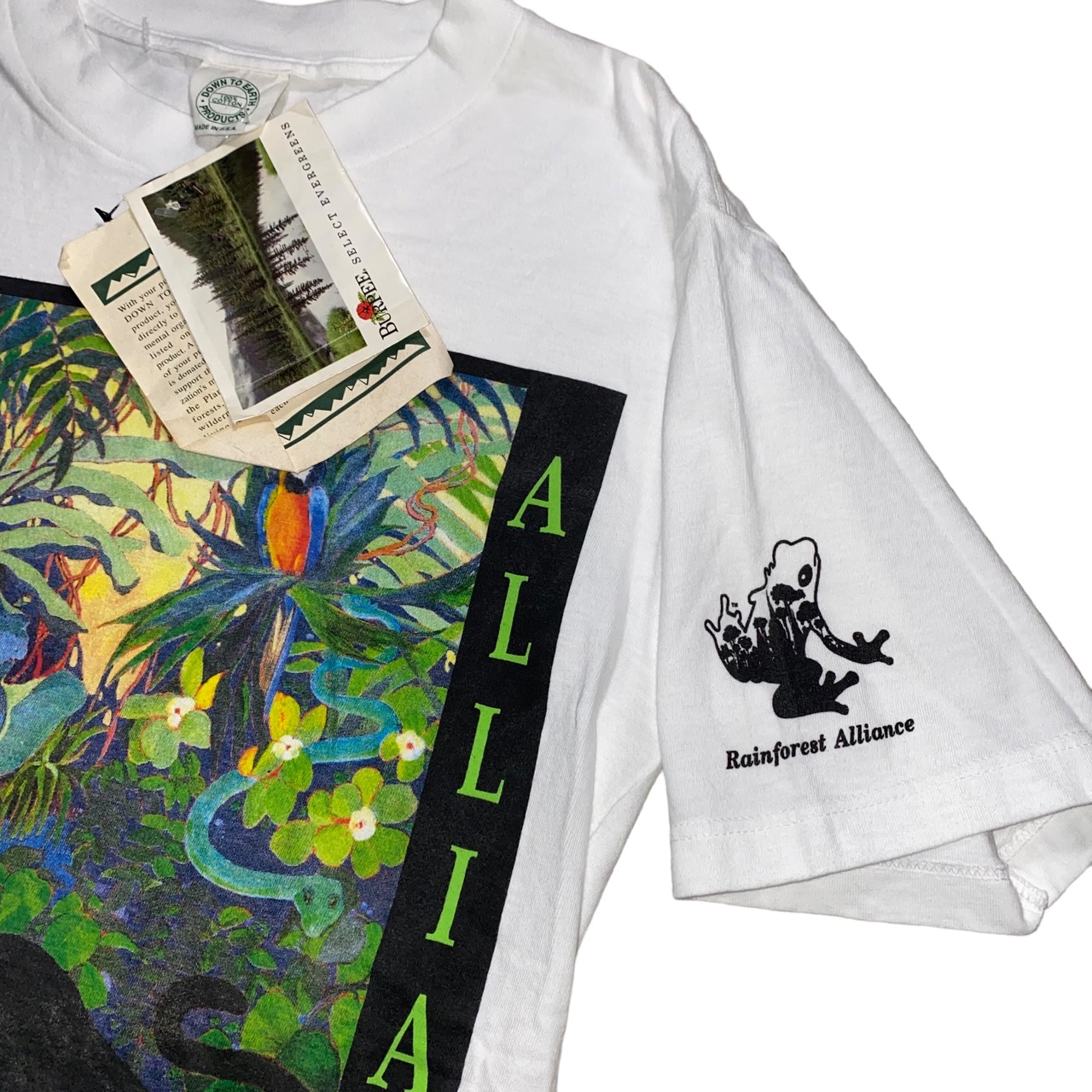 vintage 1994’s RAINFOREST ALLIANCE tee