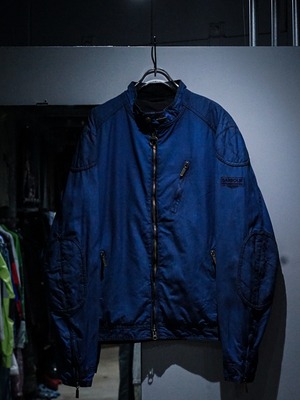 【add (C) vintage】"BARBOUR" "TRIUMPH" Vintage Loose Riding Oiled Jacket