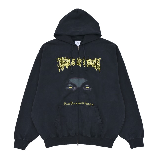【VETEMENTS】COF PANDAEMONAEON OVERSIZED ZIP-UP HOODI