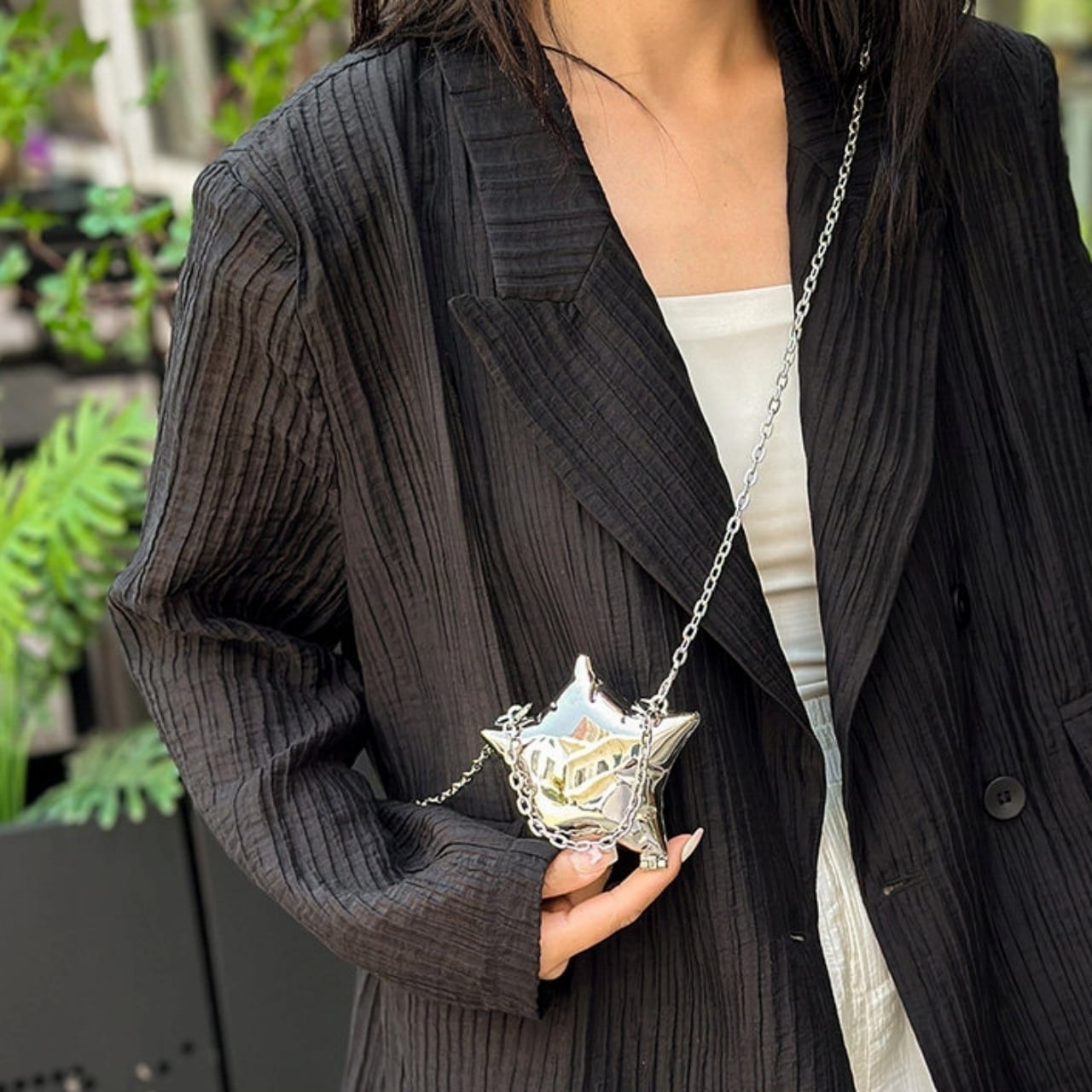 Star Motif Shoulder Bag 01045