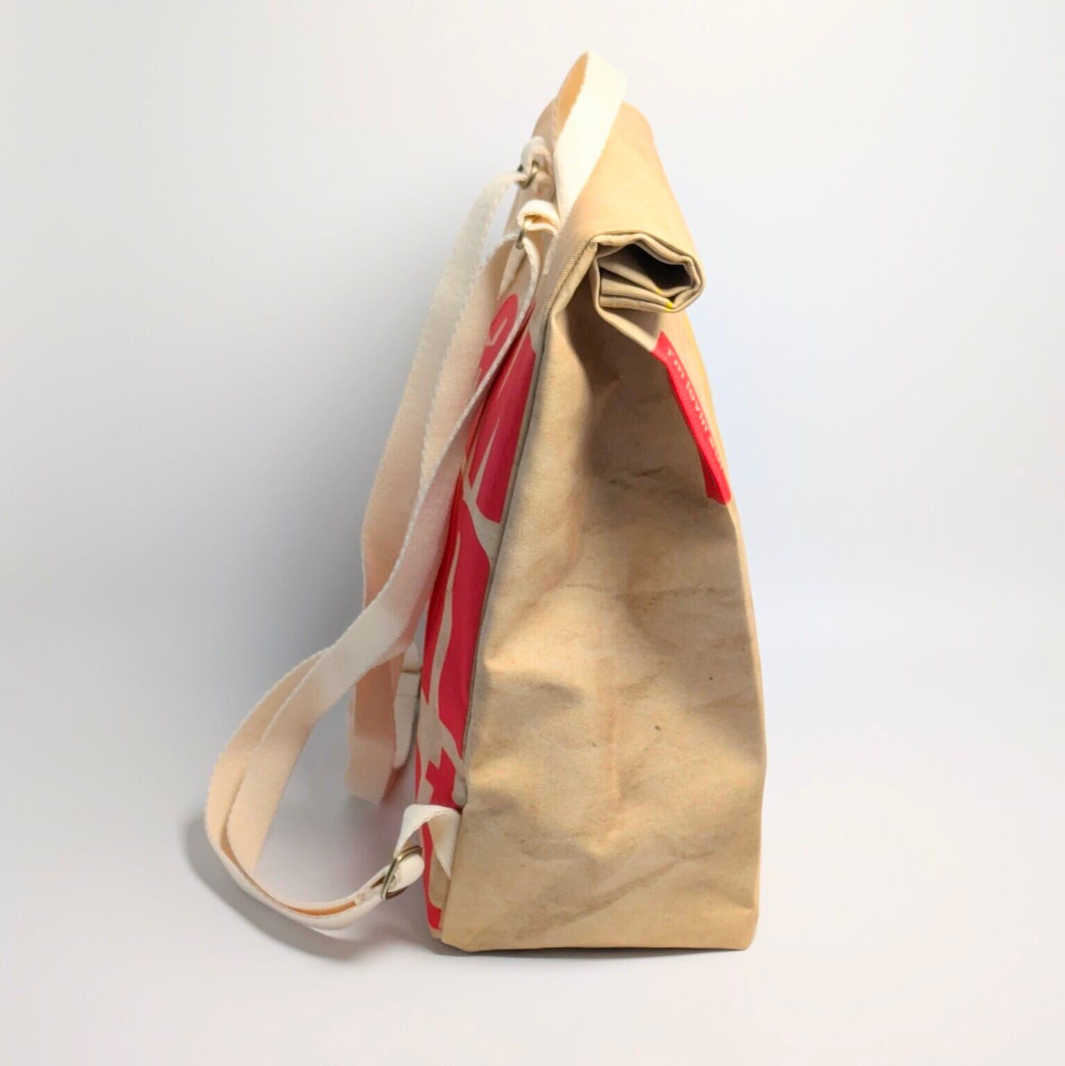 再入荷!【マクドナルド (McDonald) ロゴ】リュックタイプ*紙袋風〚アメリカン雑貨 アメトイ〛