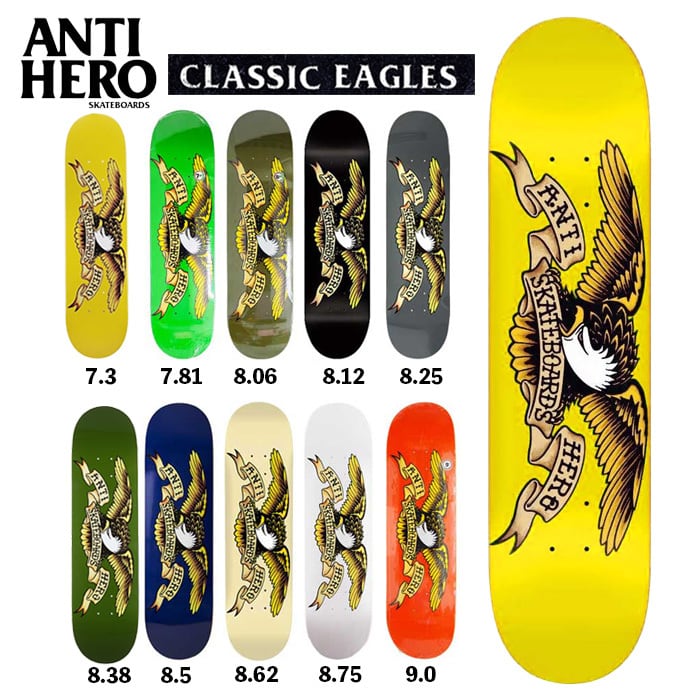 ANTIHERO スケボー デッキ アンチヒーロー CLASSIC EAGLE クラシック