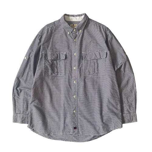 "90s-00s WOOLRICH" check shirt XL