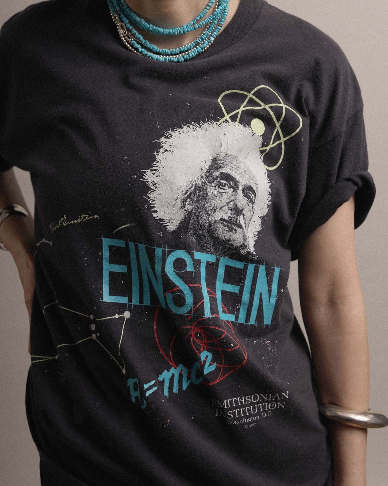 1980's Einstein / Printed T-Shirt