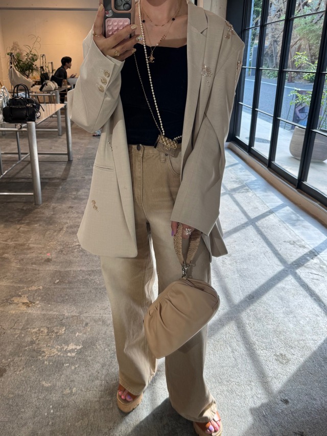 ( select）ブラウンウォッシュデニム