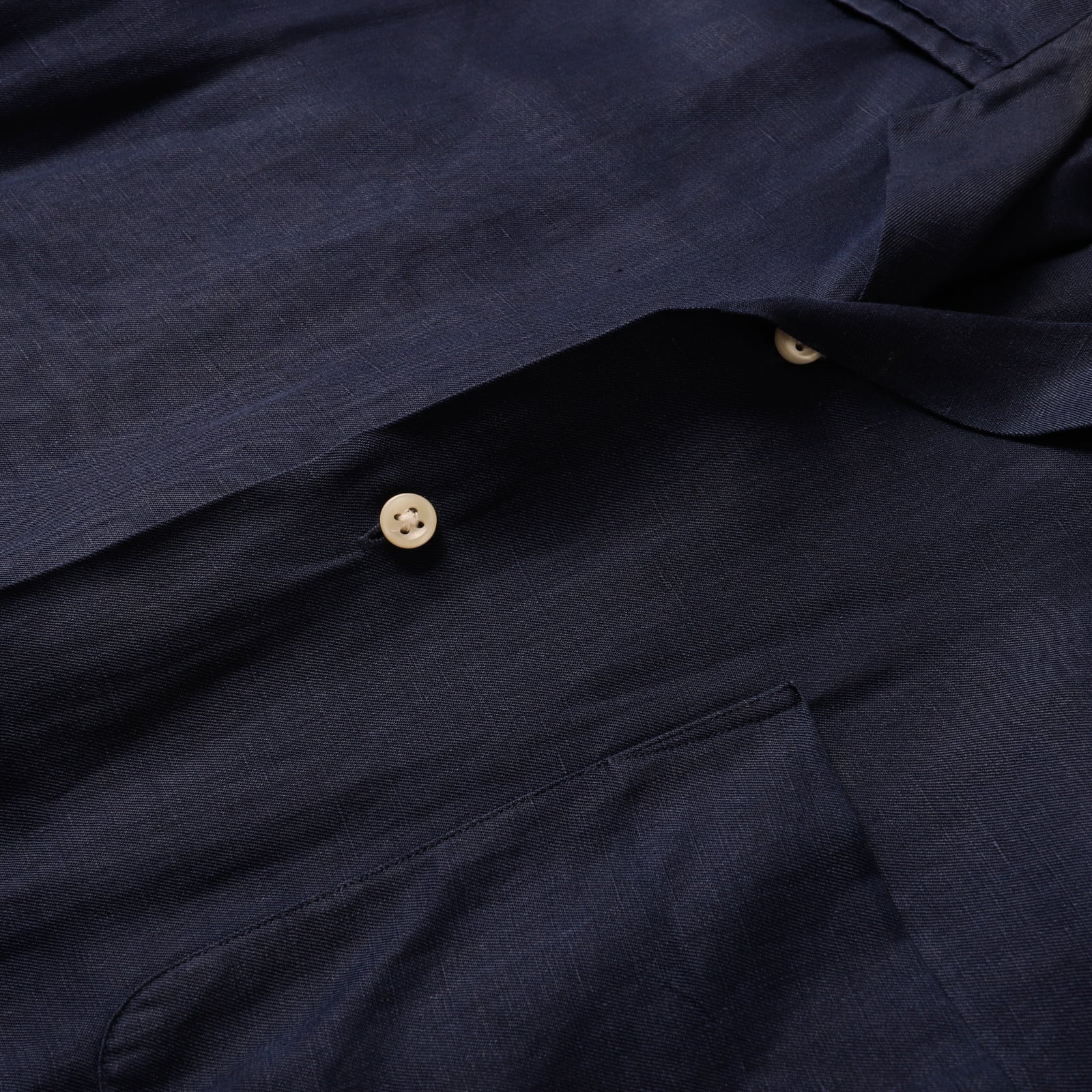 極美品】90s Ralph Lauren special linen silk open collar shirt