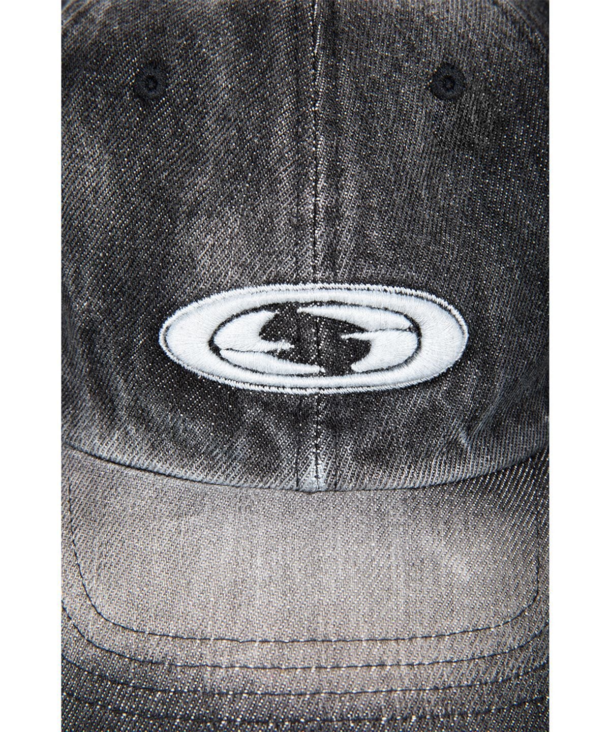 GRAILZ] DENIM OVAL LOGO CAP [BLACK] 正規品 韓国ブランド 韓国通販