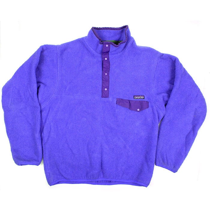 Patagonia 90's パタゴニア フリース シンチラ スナップT ジャケット ブルーパープル M ジャマイカ製