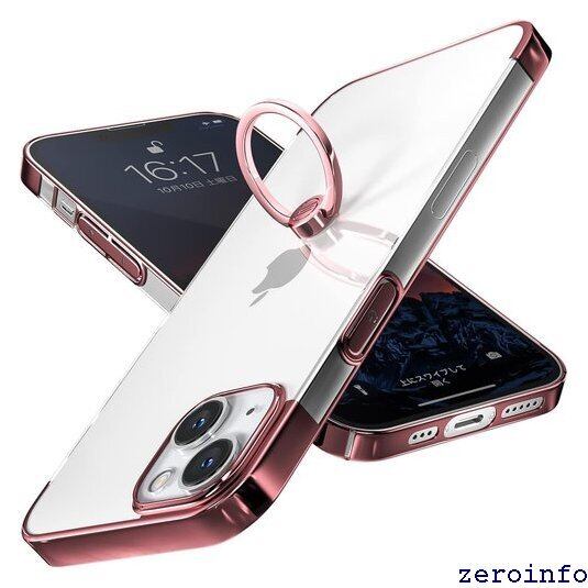 新品》 S Segoi iPhone 14 ケース リング付き スタンド機能 メッキ加工 