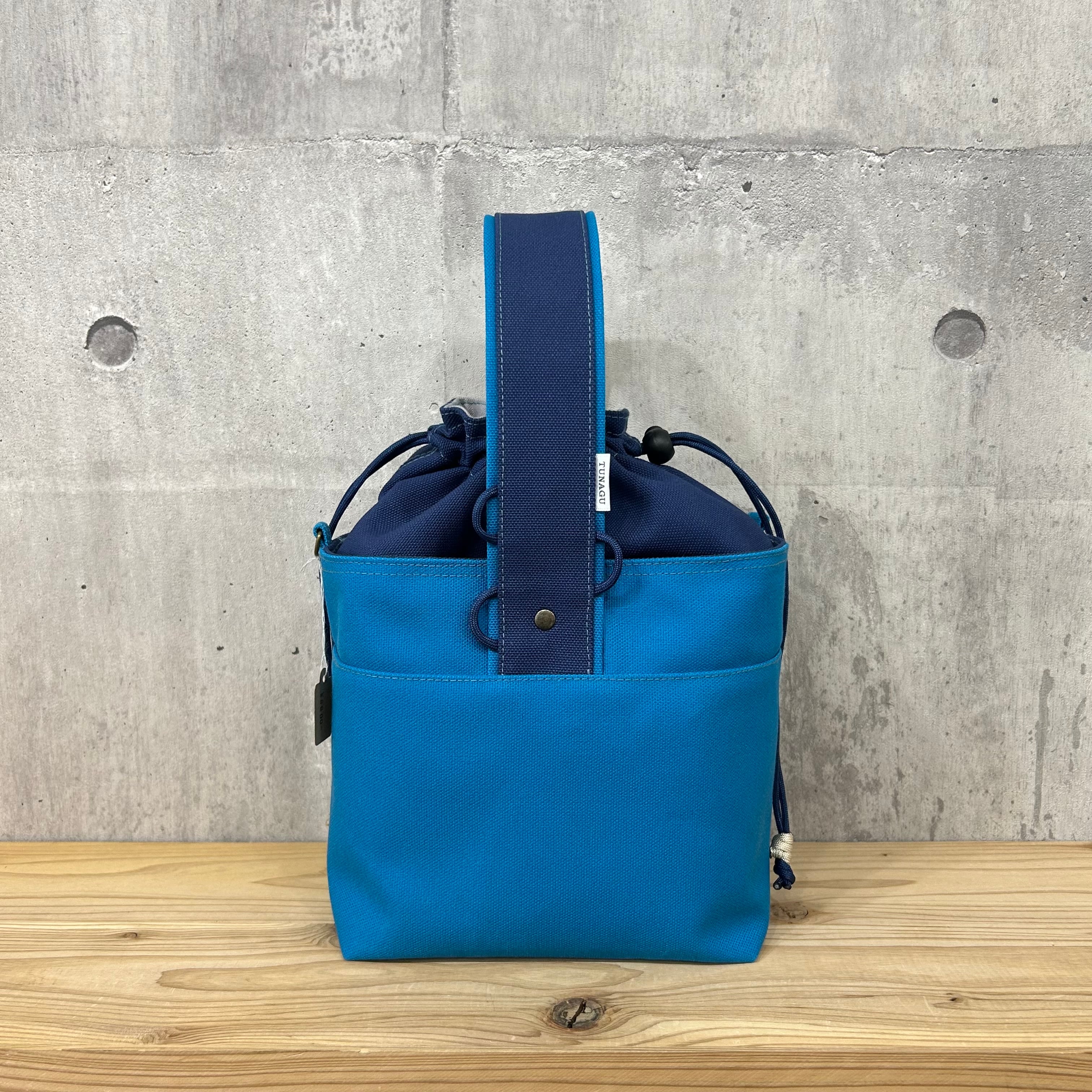 【紐なし】2025新作-* One Handle Para2WayBag *- <2WAY仕様> / ダークブルー×紺