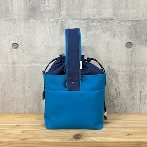 【紐なし】2025新作-* One Handle Para2WayBag *- <2WAY仕様> / ダークブルー×紺
