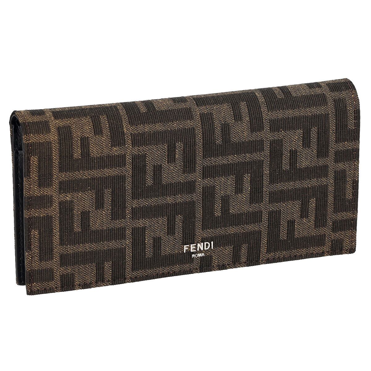 FENDI財布 （フェンディ FENDI 財布 長財布 小銭入れ付き ジャガード  