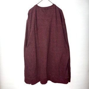 VAN HEUSEN　クルーネック　スウェット　トレーナー　無地　ガゼット　XL