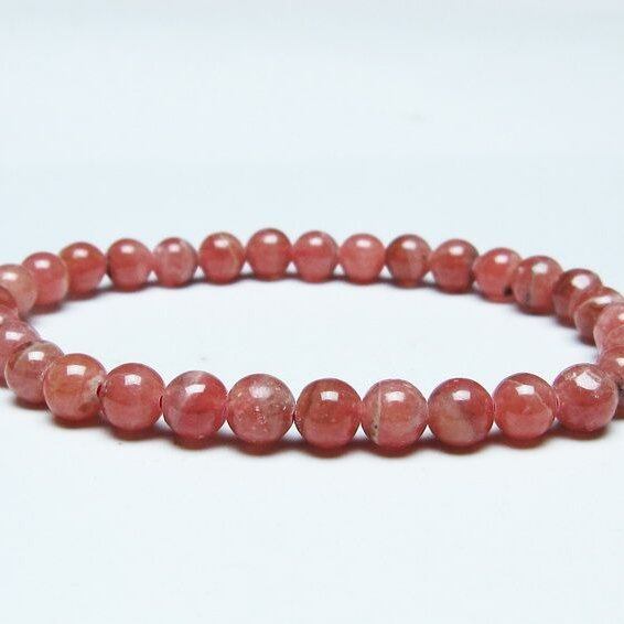 インカローズ ブレスレット 6mm ロードクロサイト ブレス 一点物 メール便可 [M便 1/10] 111-46641