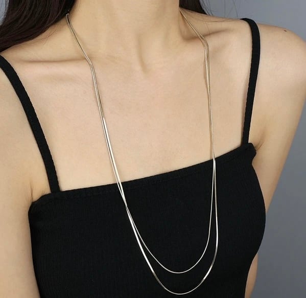 doublesnakechainlongnecklace