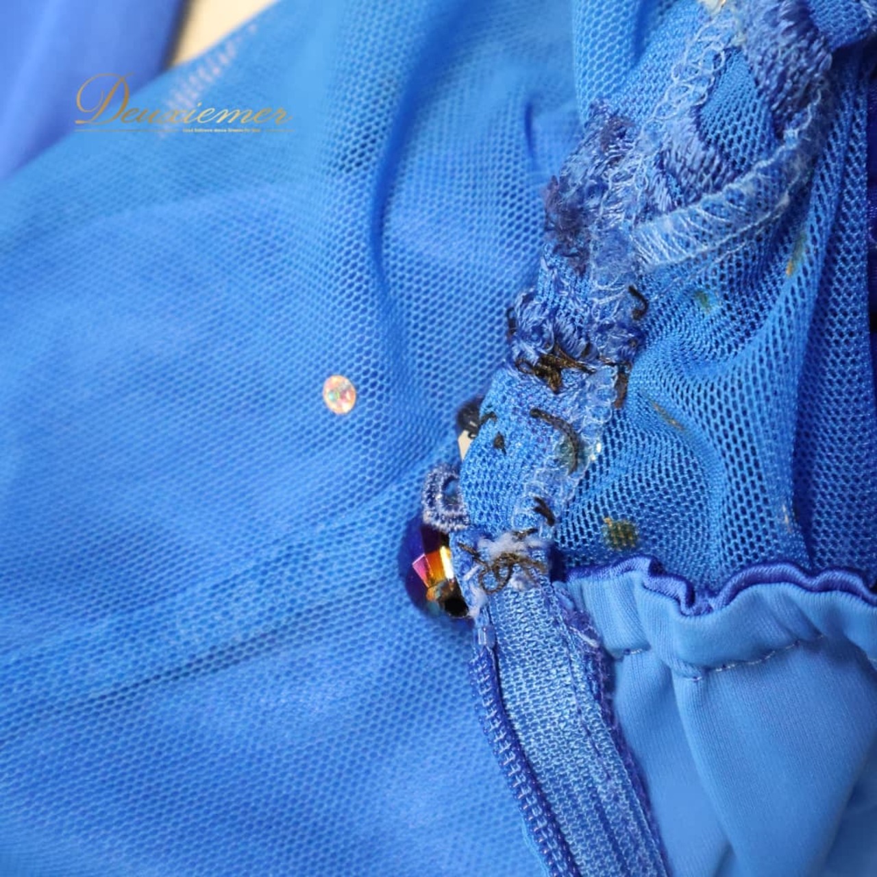 社交ダンス 衣装 ワンピース ドレス ブルー系 青 Grace レース ダンス パーティ 発表会 軽い フリル きれいめ 上品 大人 キラキラ 発表会ドレス ダンス衣装 女性用 エレガント ダンスパーティー 衣装用ドレス