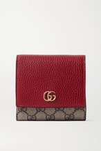 GUCCI　GG Marmont Petite　キャンバスウォレット　レッド