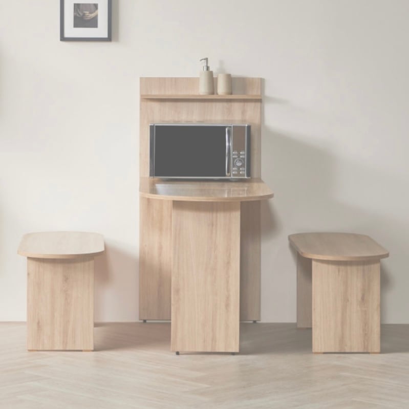 shelf hald moon table 1200 2colors / シェルフ ハーフムーン