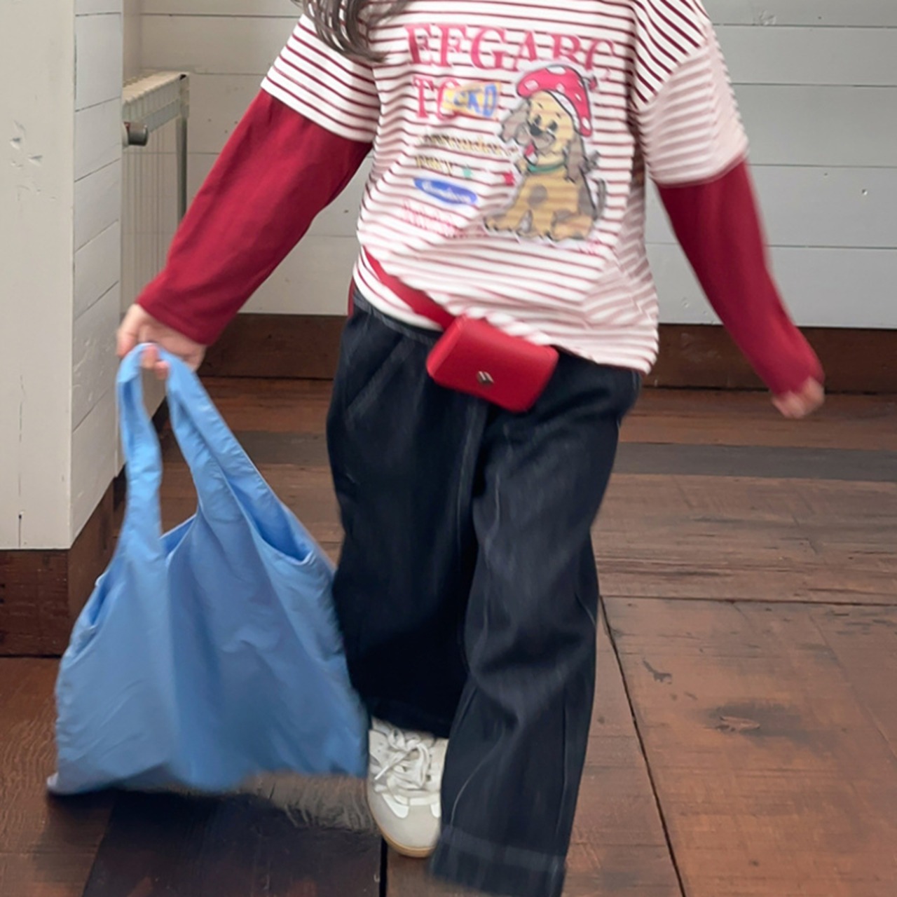 秋バッグつきカジュアルパンツ