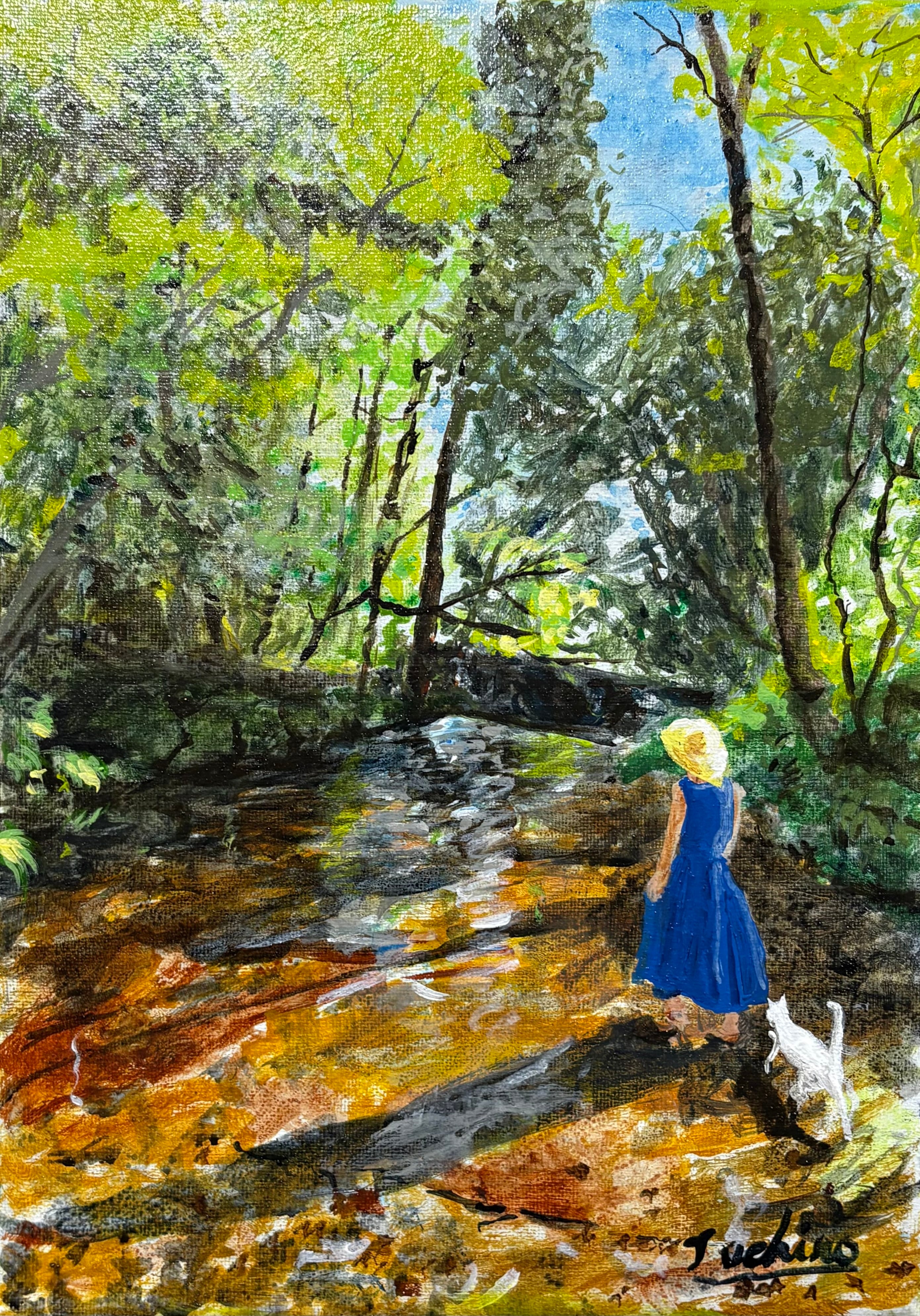Y-8 個展展示作品/24】人物画 女性画 油彩画 油絵 原画 絵画 現代
