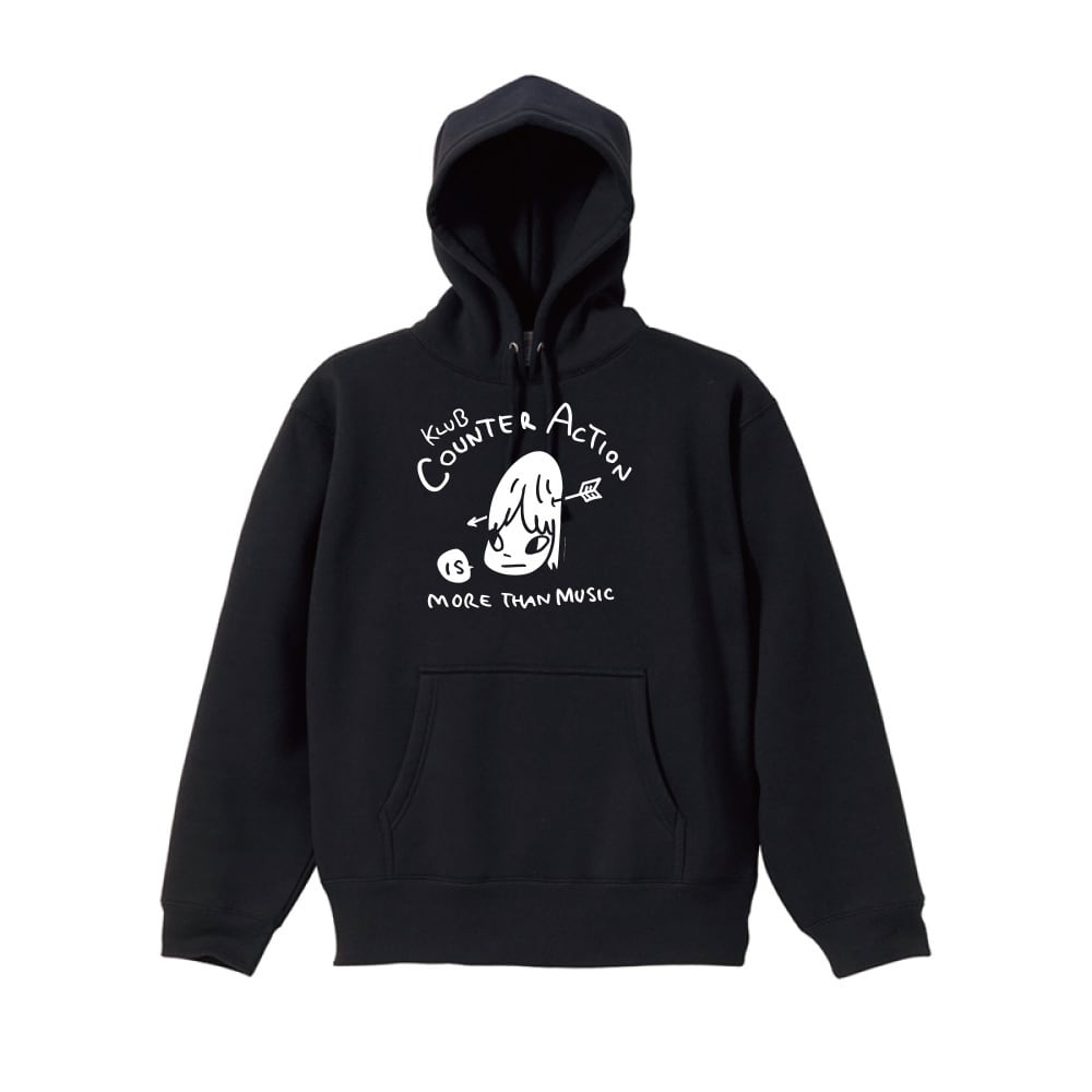 奈良美智のパーカー　Lサイズ 奈良美智 x KLUB COUNTER ACTION コラボPARKA(pt.1)【再販】 | KLUB