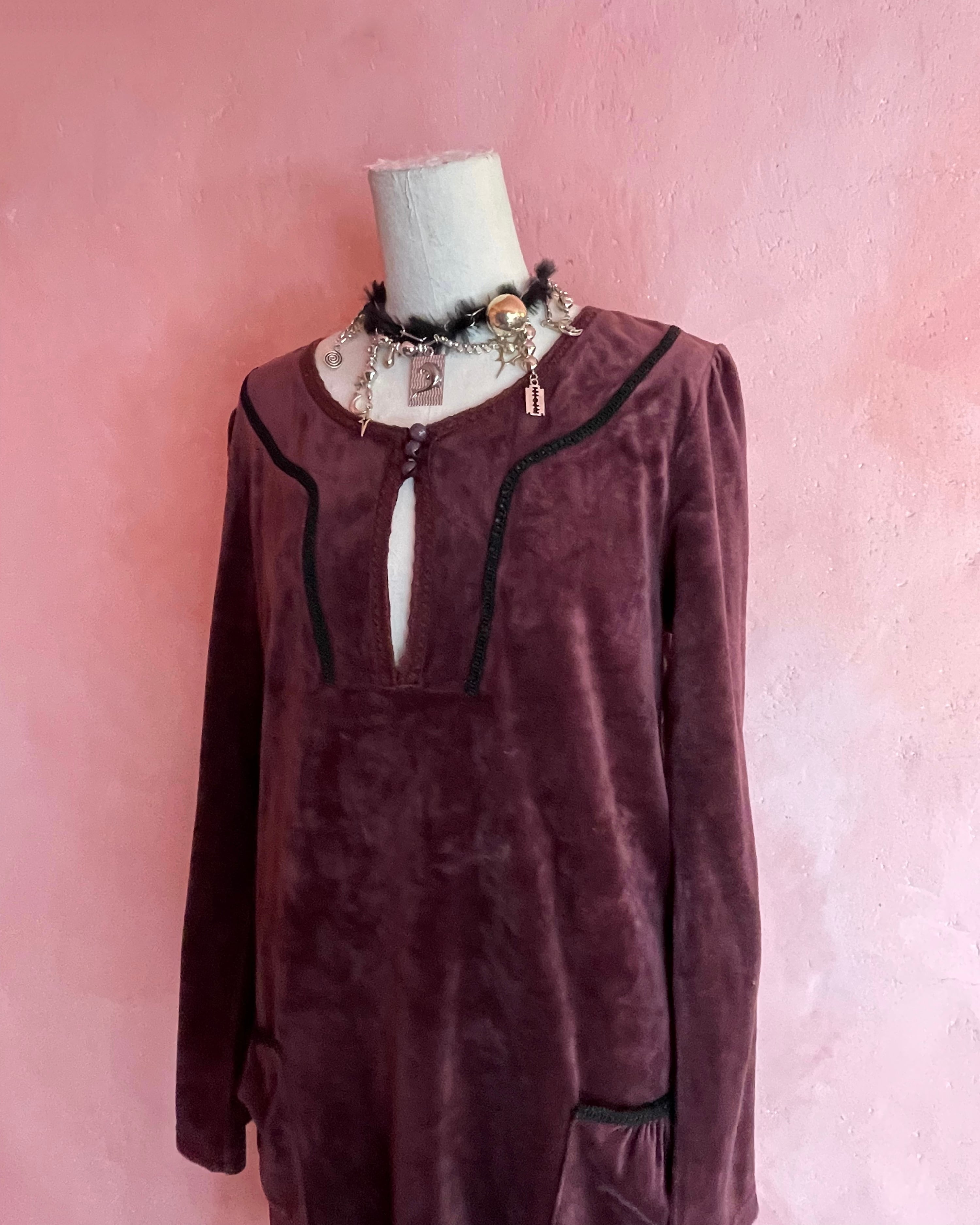 used velour dress