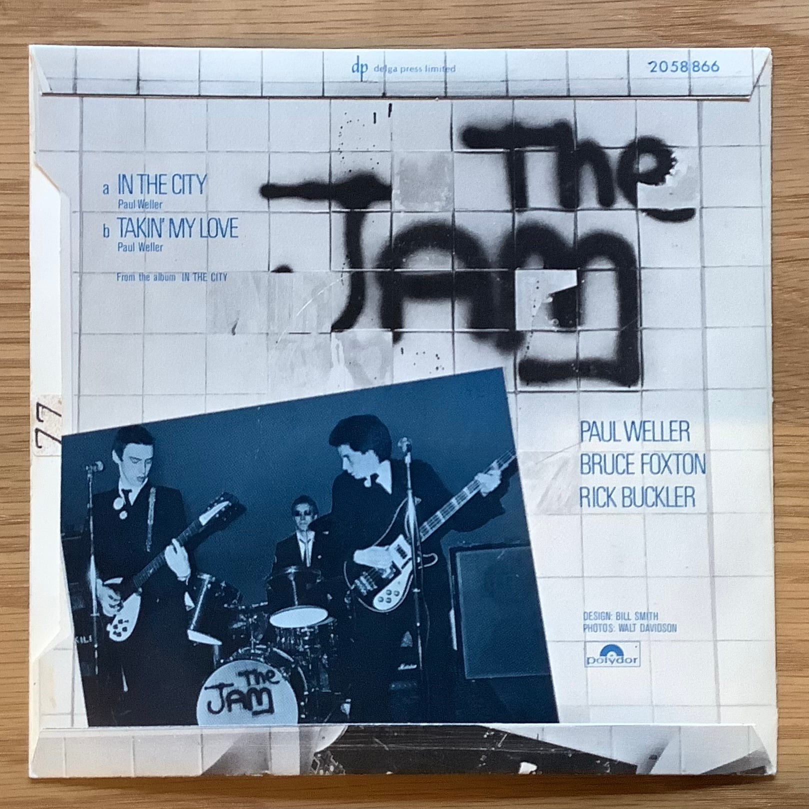 洋楽 The Jam In The City / Takin' My Love 7 THE JAM / A: IN THE CITY / B: TAKIN' MY LOVE | Plastic Soul Records