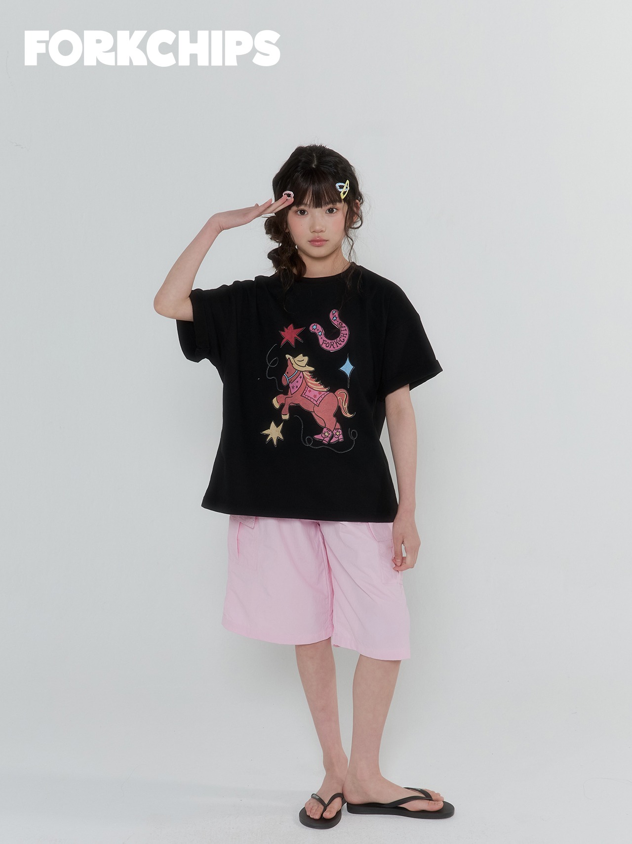 [FORKCHIPS] 스냅버뮤다팬츠 / [포크칩스] 스냅버뮤다팬츠