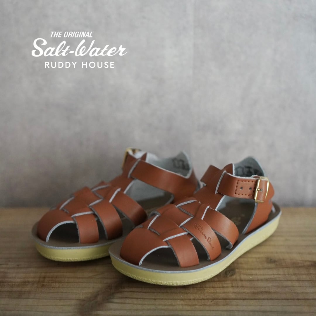 salt water sandals / Shark / Tan