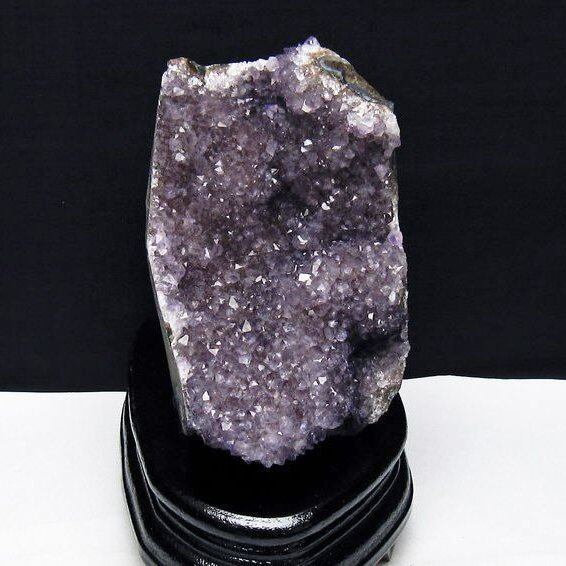 アメジスト クラスター ウルグアイ産 アメジスト 原石 amethyst 台座付属 花型 一点物  182-7105