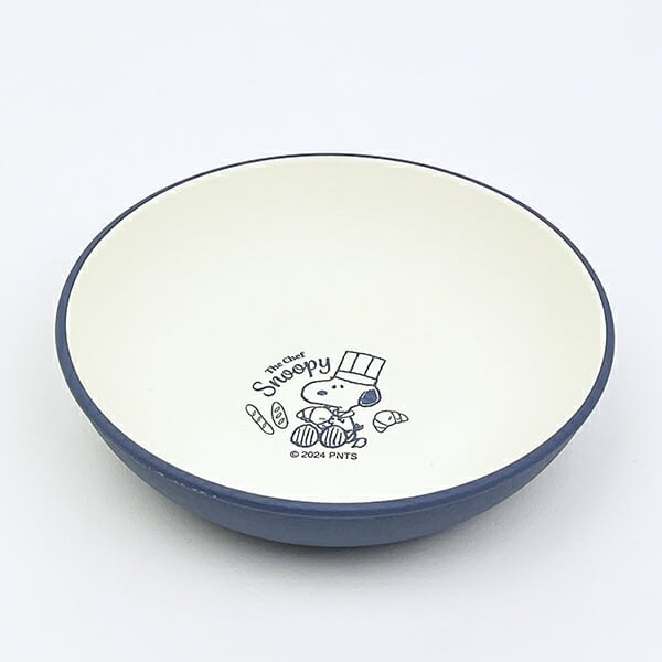 スヌーピー シェフシリーズ 抗菌ラウンドプレート(S) ブルー 食器