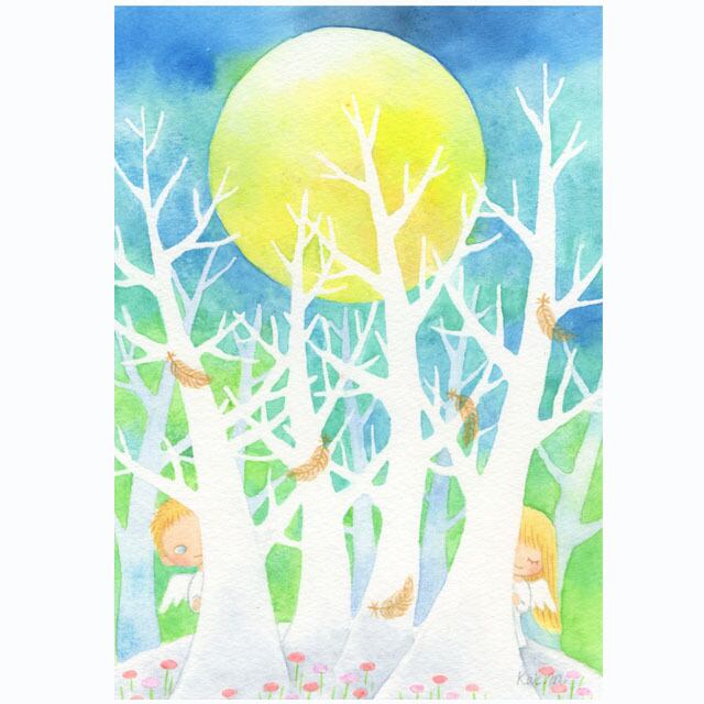 アクリル画【睡蓮】原画 | 幸せを紡ぐ絵