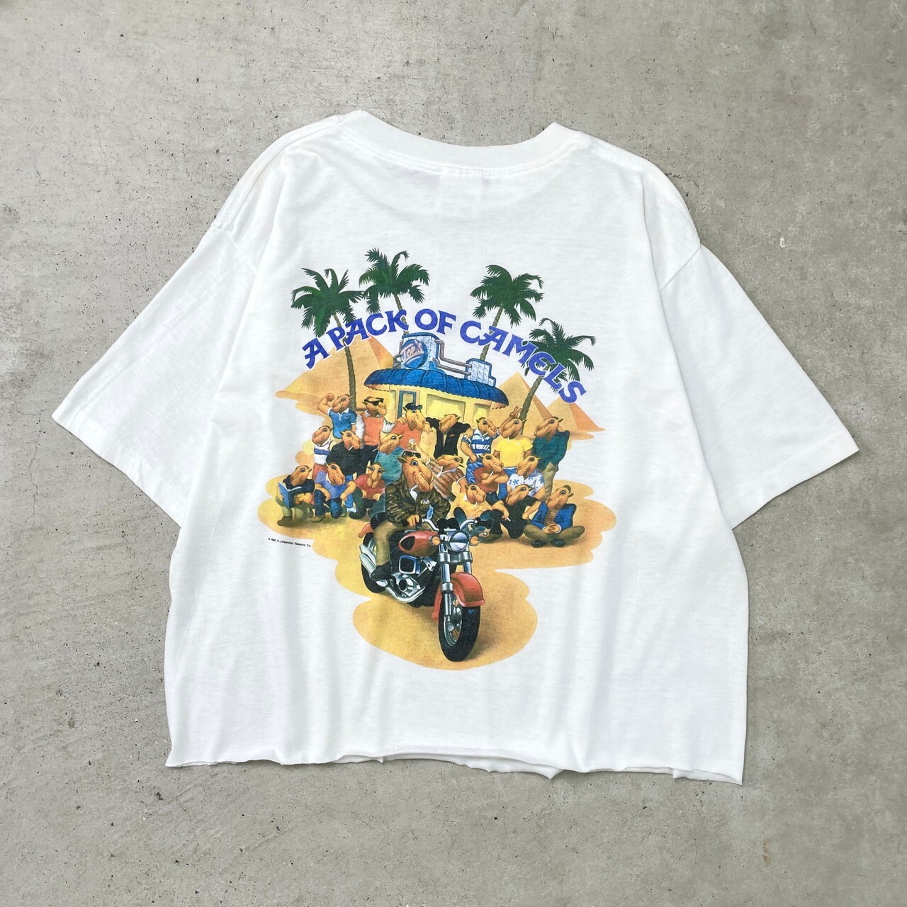90年代 CAMEL キャメル タバコ アドバタイジングプリントTシャツ ポケT 