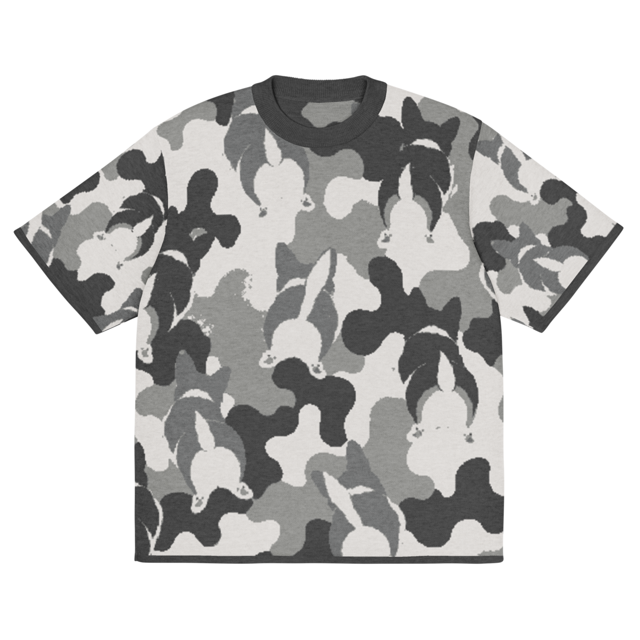 WIGGLE CAMO Knit Tee　[T0099]