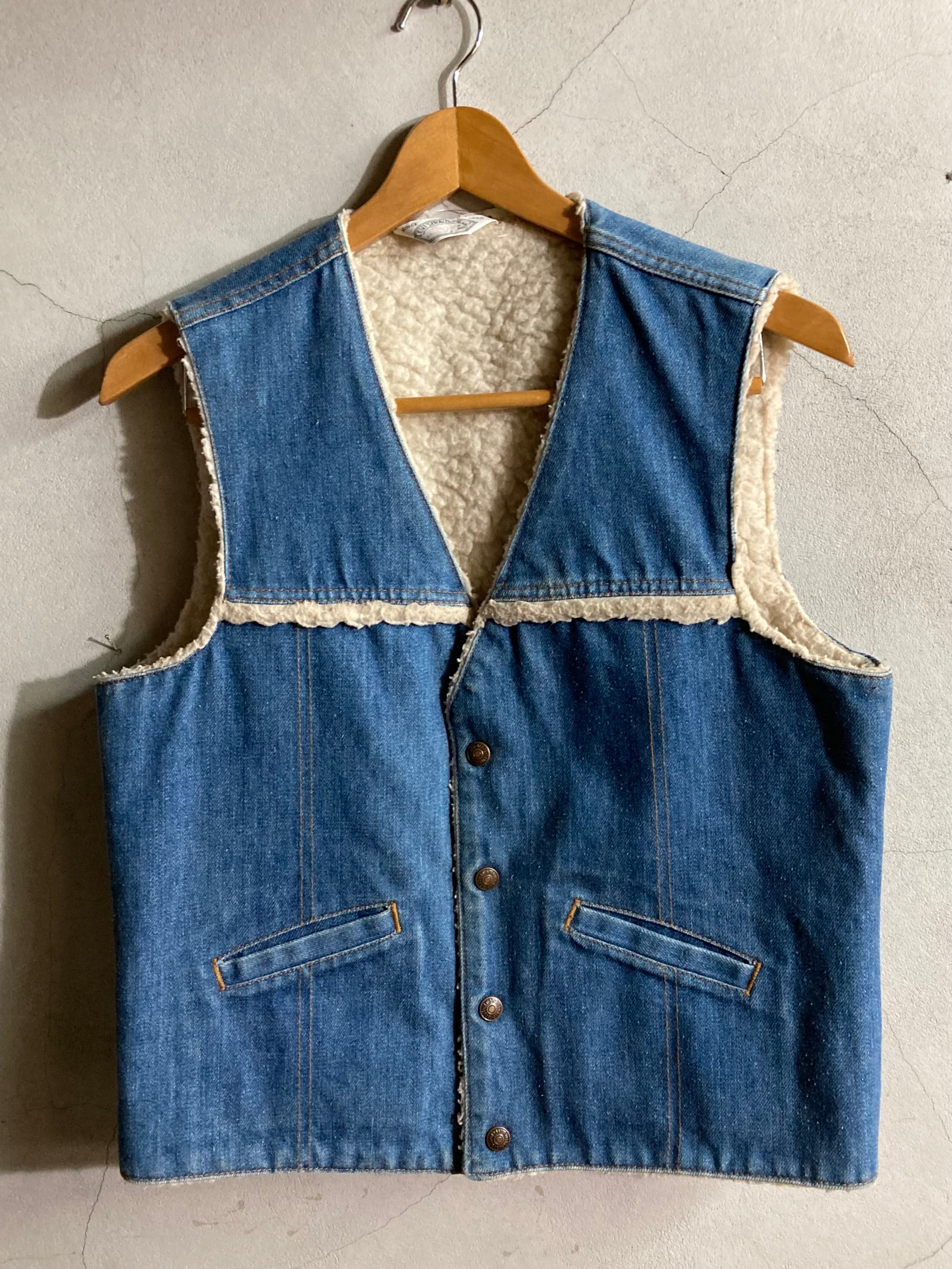 70s VINTAGE LEVIS ボアベスト S オレンジタグ