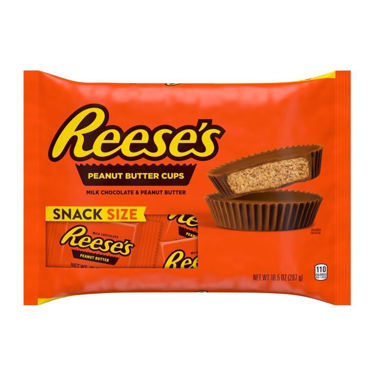 REESE'S Milk Chocolate Peanut Butter Snack Size Cups Candy