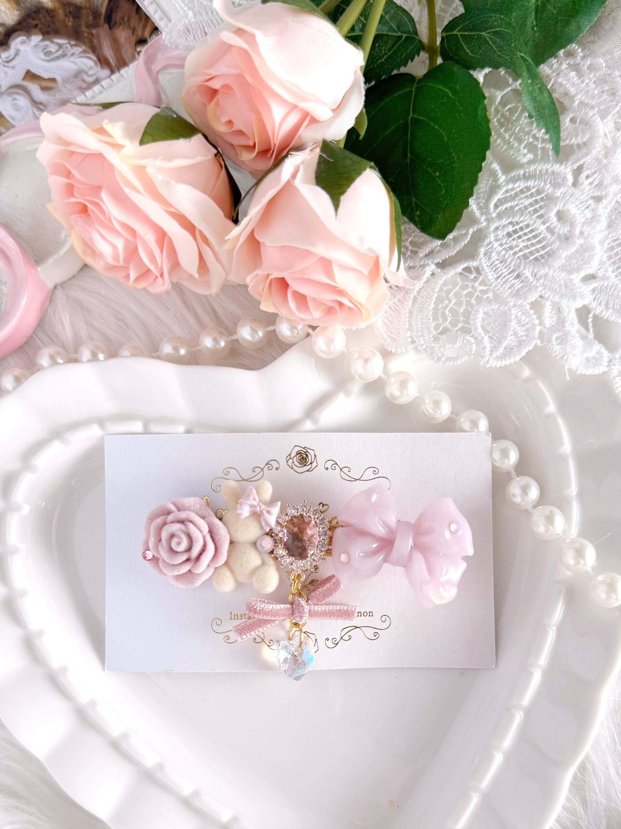 うさぎヘアクリップ【AW-HC-32】