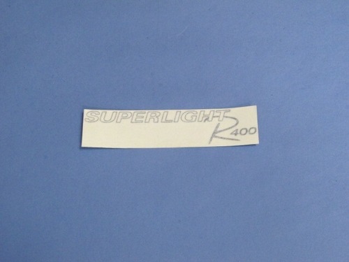 デカール、リア、SUPERLIGHT R400、ブラック、2008年以降