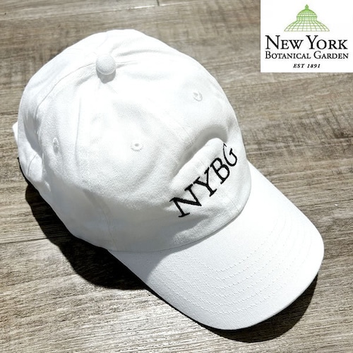 The New York Botanical Garden NYBG Baseball Cap 　ニューヨークボタニカルガーデン オフィシャル ロゴキャップ【1000084579-wht】