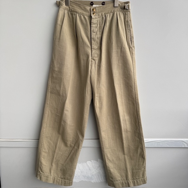 オーストラリア軍 Australian Army グルカパンツ 50s カーキドリル 2プリーツ ミリタリー ヴィンテージ古着 画像3