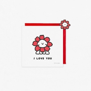 即納【d.d】I LOVE YOU CARD《Bichon》