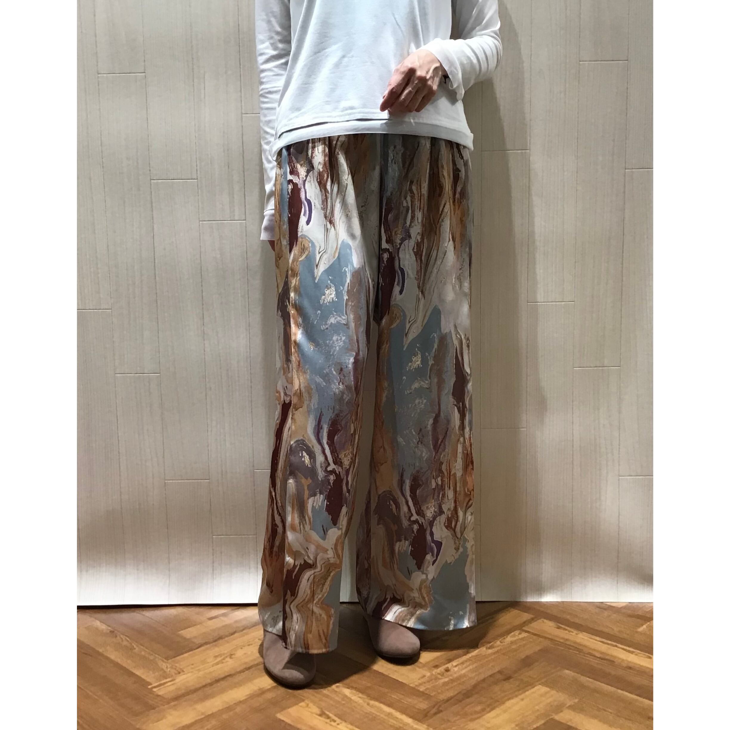 Eimee Law】マーブルオイルペイントリラックスパンツ（82448B) | FORME