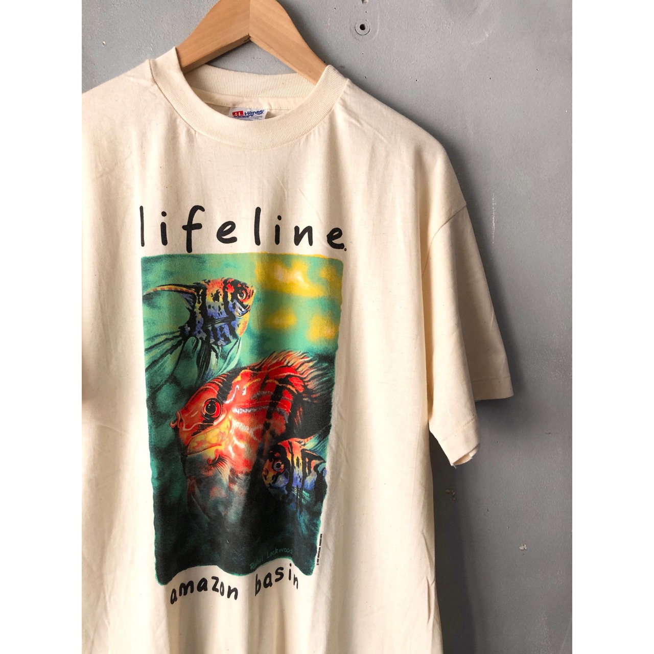 90s "DEADSTOCK" life line Tee MADE IN USA Size L_1