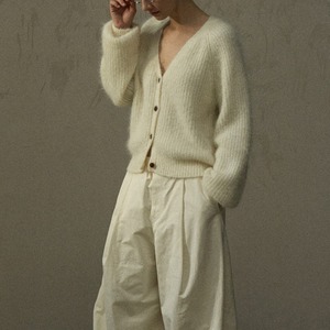 Soft Mohair V-Neck Cardigan T3911