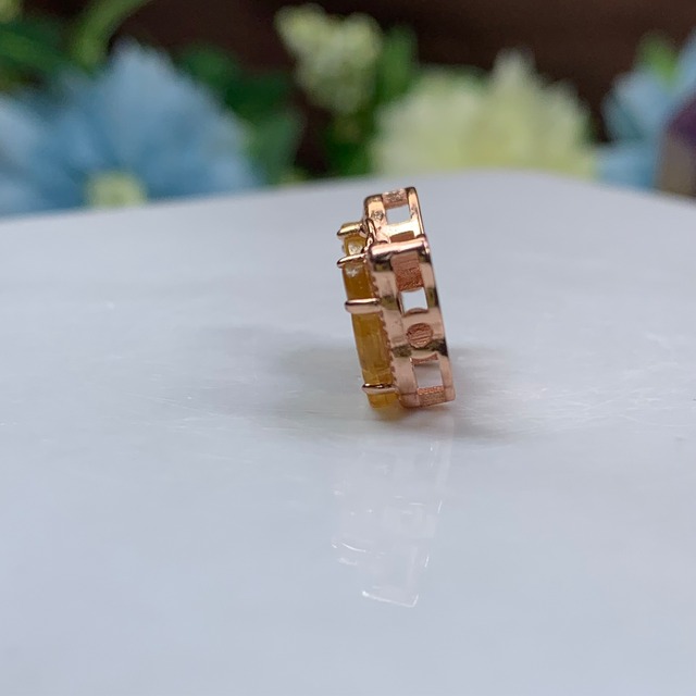 10.トルマリン蝶々・貫通穴☆パーツ