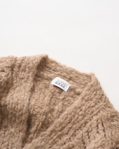 Fluffy Hand Lacy Cardigan Knit