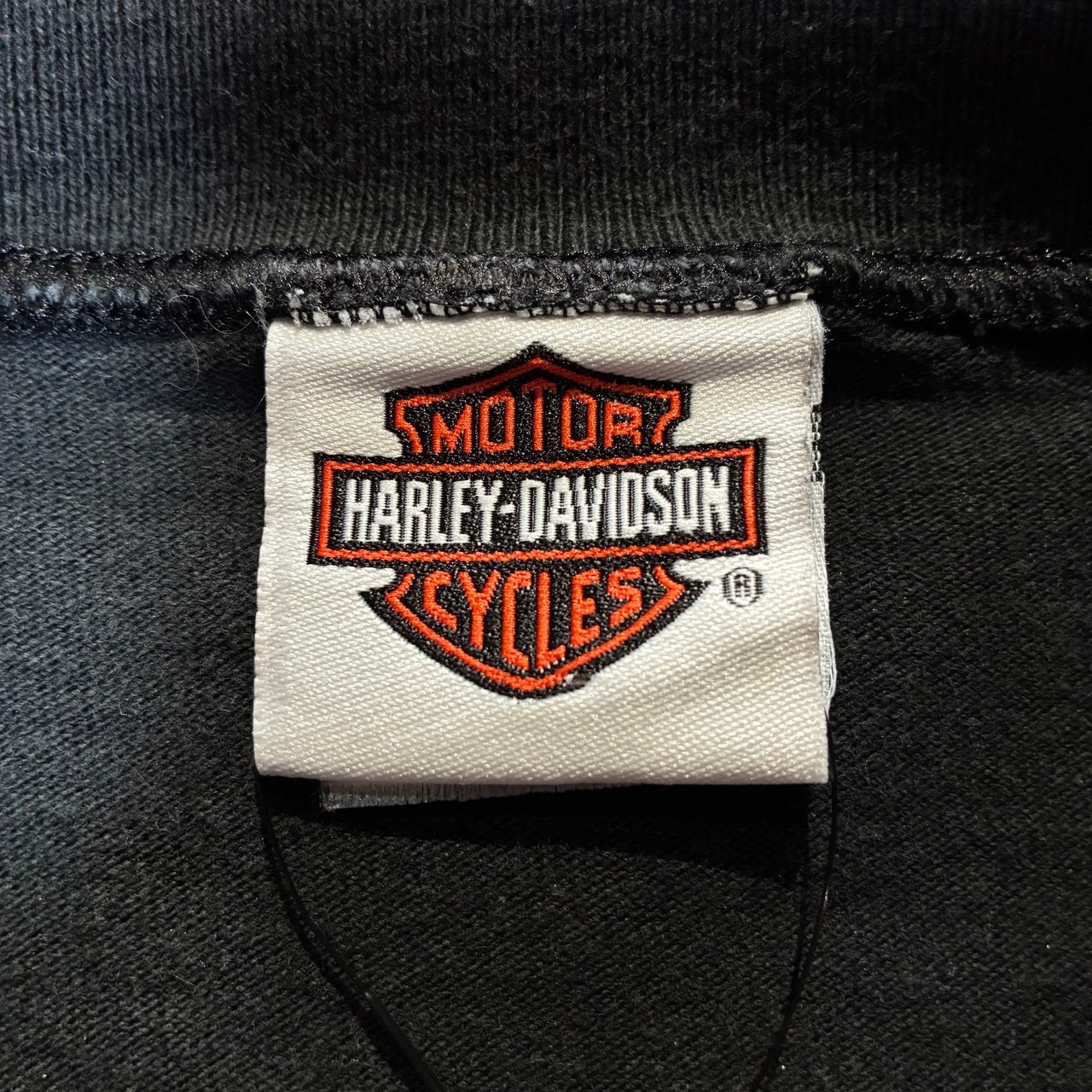 00s USA製　Harley-Davidson ヘンリーネックTシャツ　ワンポイント